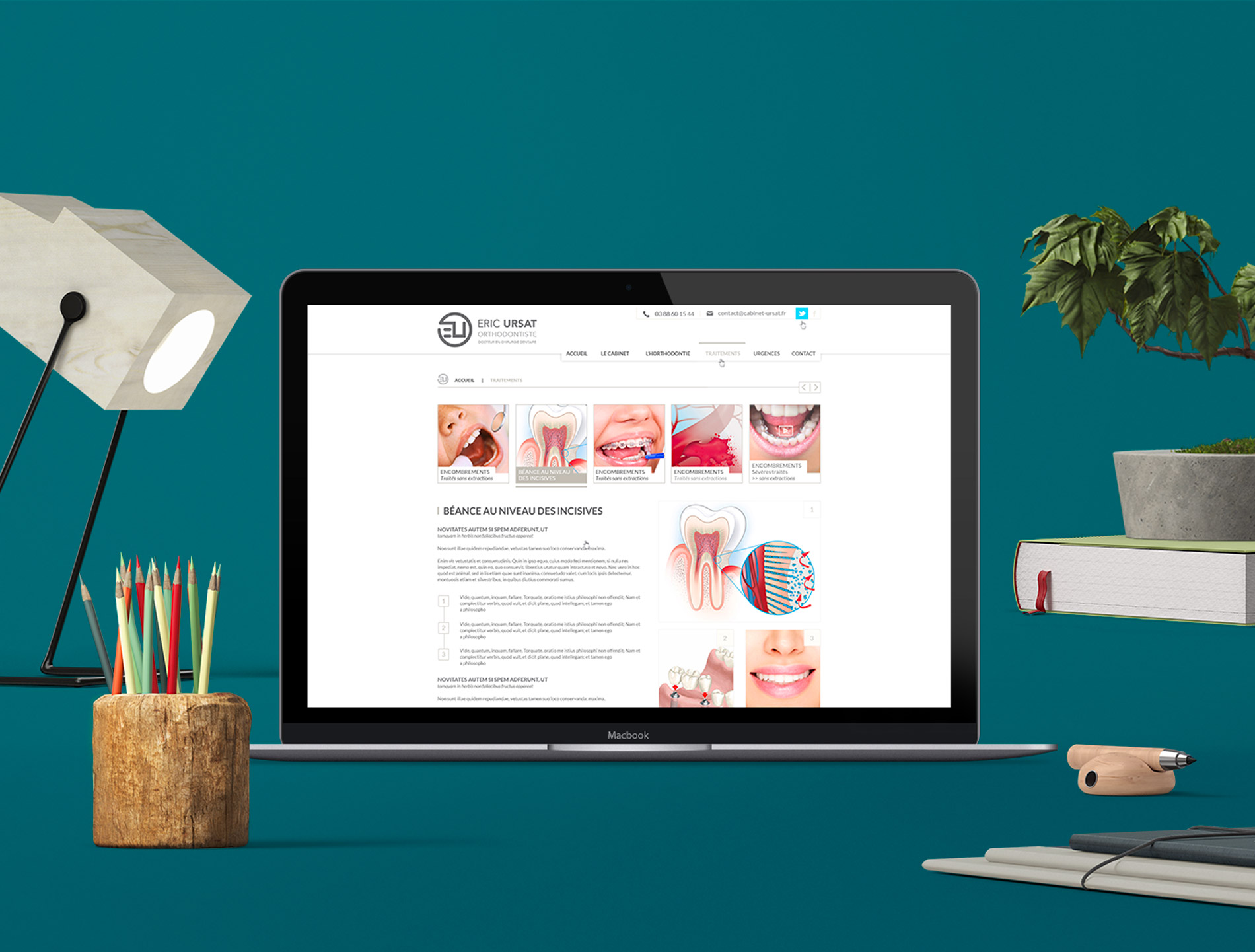 Création de webdesign à Strasbourg pour site médical orthodontiste