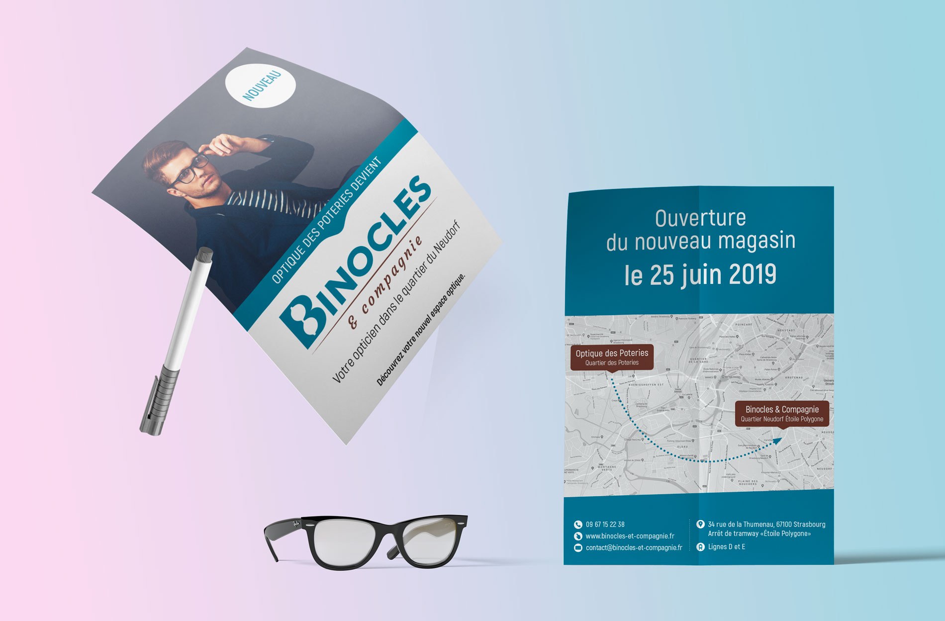 Création de flyer design pour opticien à Strasbourg